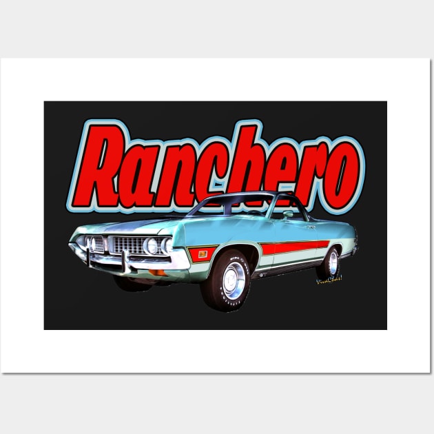 1971 Ford Ranchero at Three Palms - 5th Generation of Ranchero Wall Art by vivachas